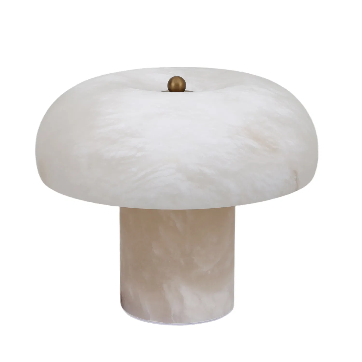 OEM Pure Natural Alabaster Night Table Lamp for Living Room Bedroom Bedside Use