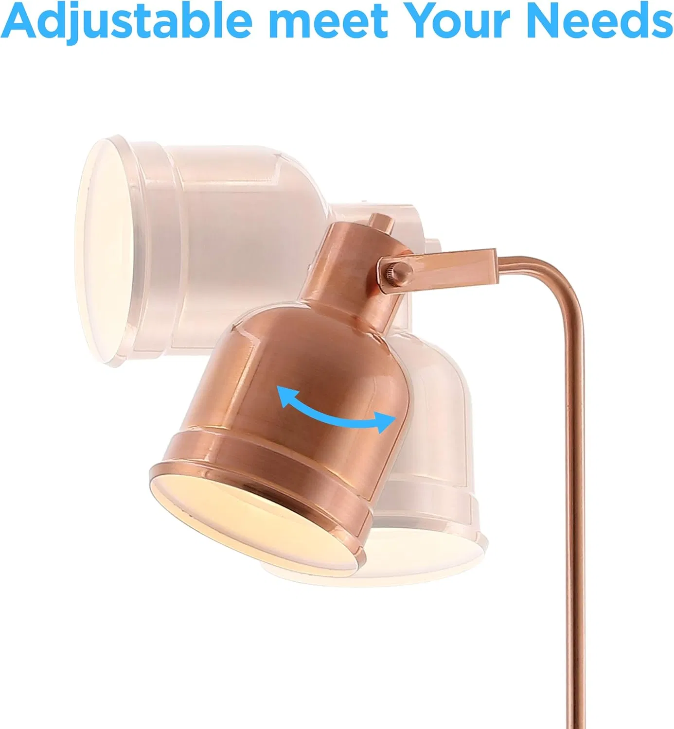 Metal Task LED Contemporary Transitional Modern Minimalist Copper Floor Lamp