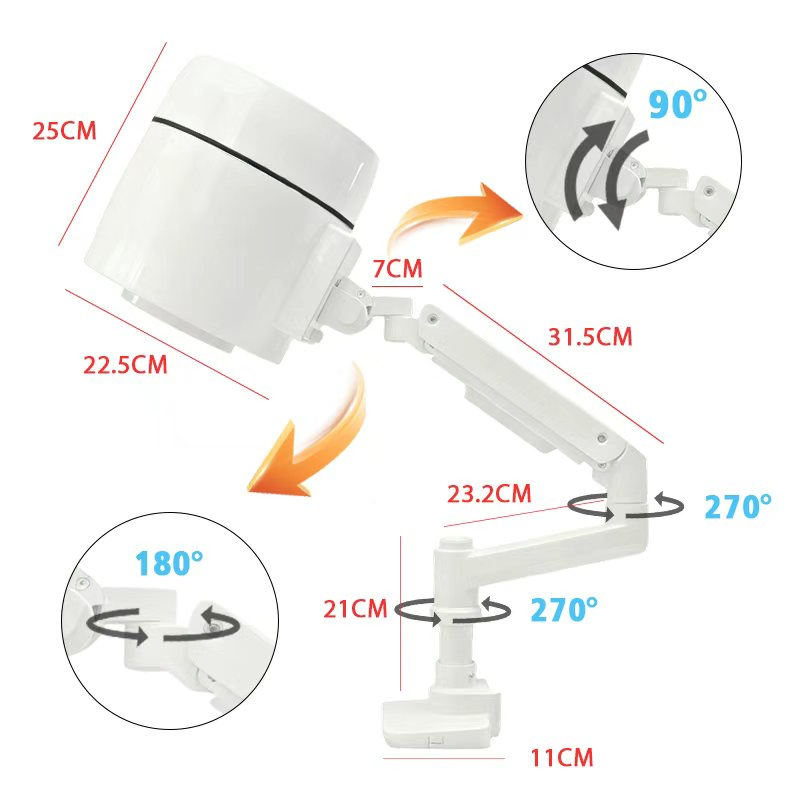 2027 at-Ndc-025 Plus Nail Drill Strong Desk Lamps for Manicure