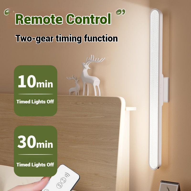 Morch USB Charging Remote Control Three Color Temperatures 120oma LED Study Desk Lamp Portable Magnetic Reading Table Lamp