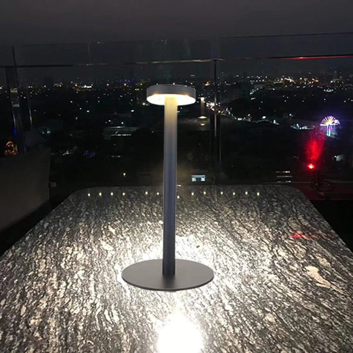 LED Big I T Shape Reading Book Light Eye Protection White Aluminium Metal Lighting Desk Lamps for Living Room Bed Room Bedside Decoration USB Rechargeable