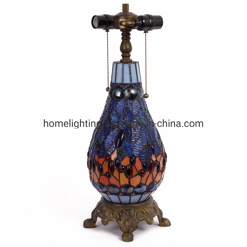 Tfd-1725r Decorative Living Room Dragonfly Tiffany Table Lamp
