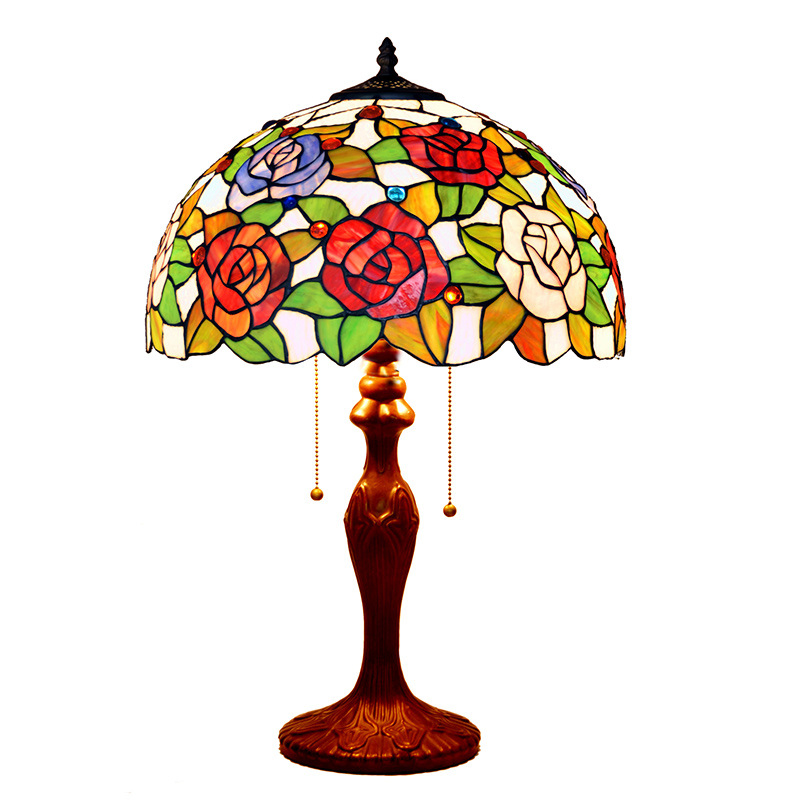 Classic Style Factory Price Contemporary Tiffany Flower Living Room Tiffany Table Lamp