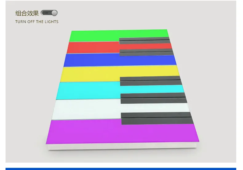 LED Piano Floor Tile Light