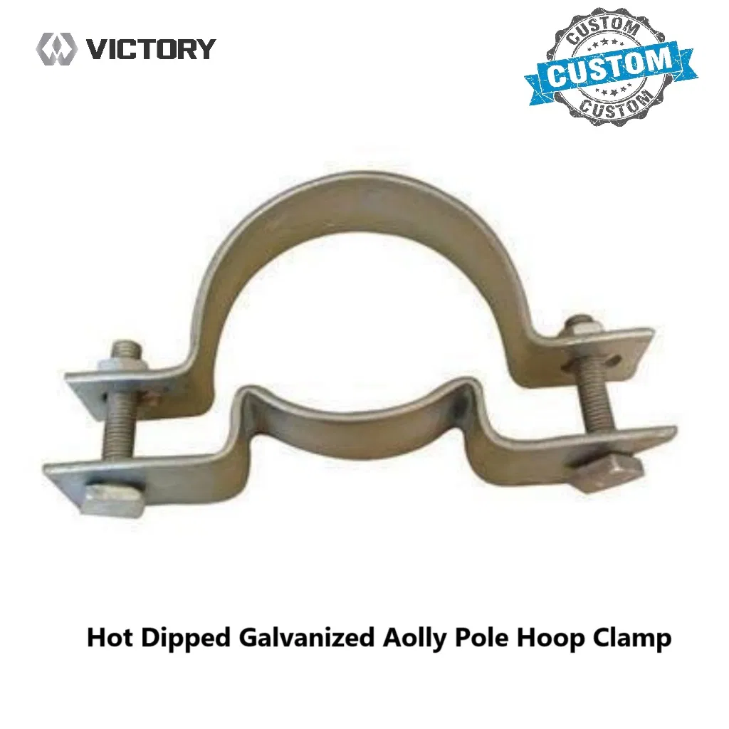 Line Support Metal Steel Galvanized Clamp with Bolts and Nuts