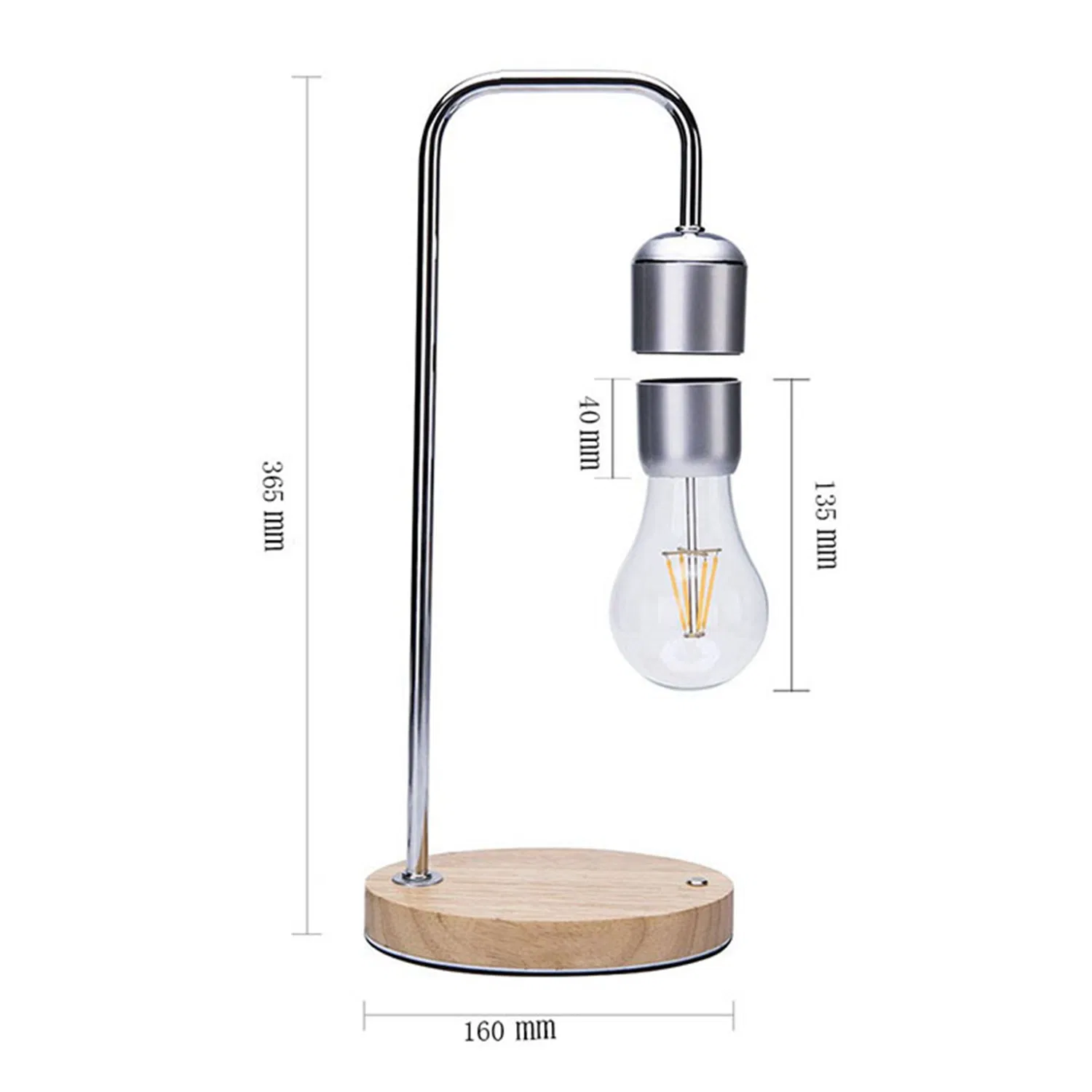 Magnet Levitation Table Lamp Floating Ase Magnetic Levitation Bulb Levitating Lamp Atmospheres Wireless Charging Gravity Desk Lamp