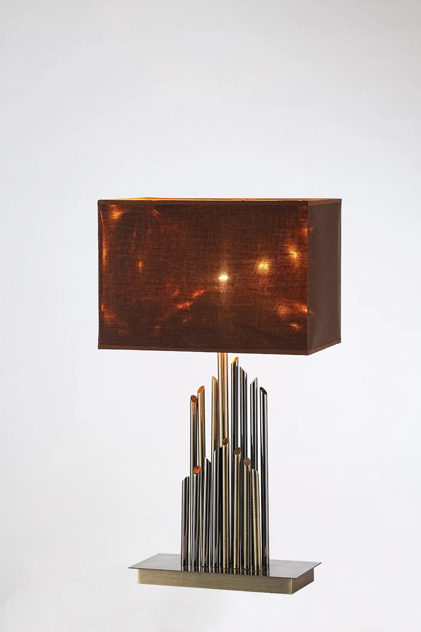 Postmodern Minimalist Reading Light Personality Hotel Bedroom Bedside Crystal Metal Table Lamp