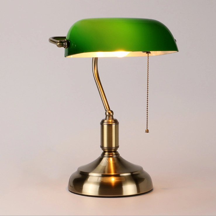 Modern Vintage Banker Lamp Classic Desk Light