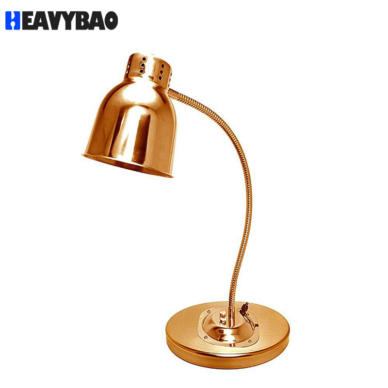 Heavybao Rose Gold Heat Food Warmer Table Lamp for Buffet Restaurant