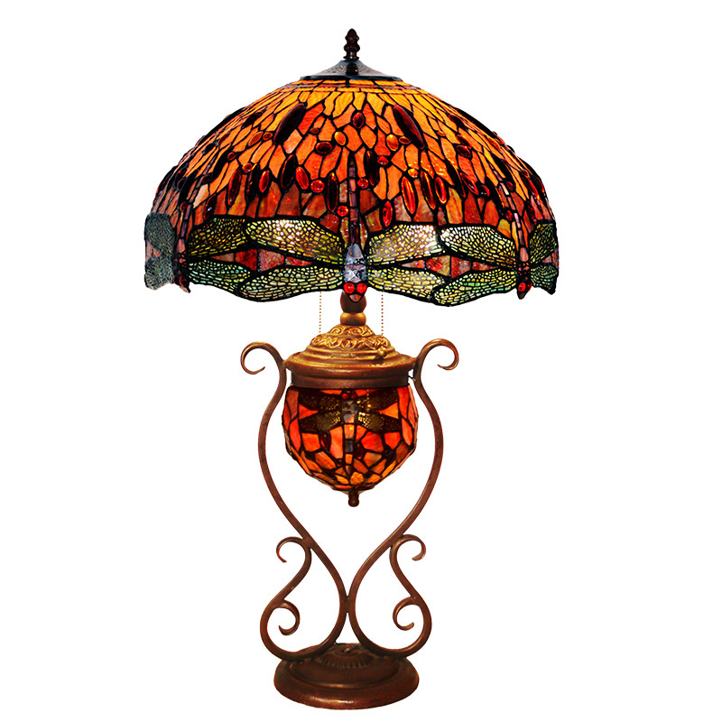Classic Style Factory Price Contemporary Tiffany Flower Living Room Tiffany Table Lamp