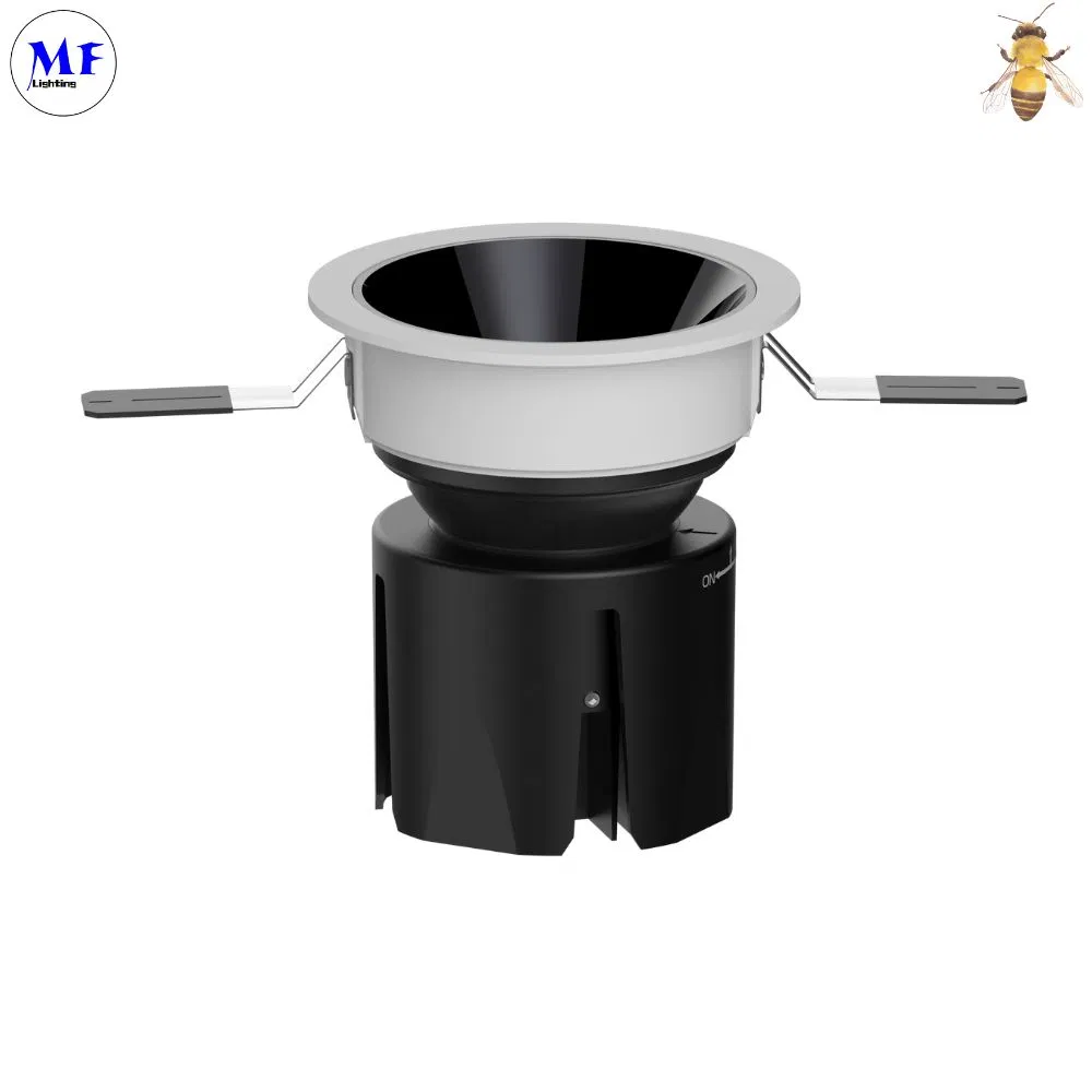 Aluminum Recessed Canless 7W 10W 3inch White LED Spot Down Lamp with 1-10V Dali Dimmable for Display Task Lighting Ambient Hallway Corridor