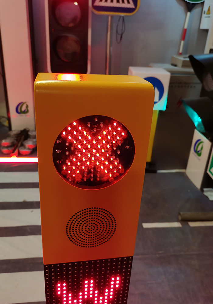 Traffic Signal Light Voice Warning Column with Voice Guidance for Pedestrian Crossing