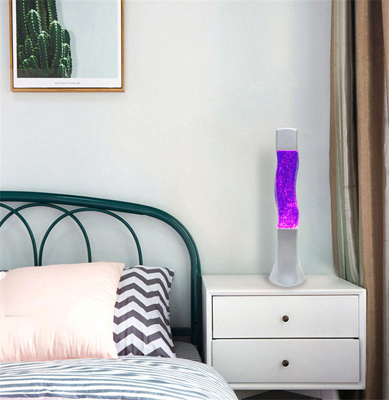 Colorful Green and Pink Lava Lamp - 220V Candle Rocket