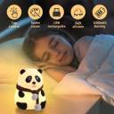 Panda Silicone Night Light USB Rechargeable LED Cute Animal Kids Night Lamp