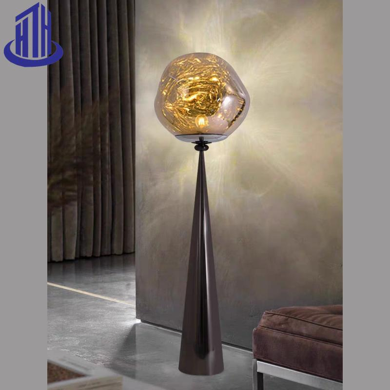 Metal Acrylic PVC Lava Flame Modern Cool Conical Floor Lamp (2052)