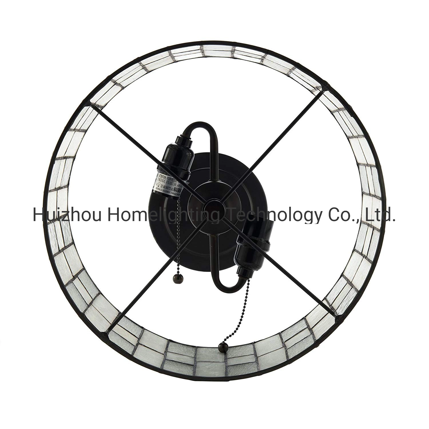 TFT-8017 Tiffany Style Decorative Antique Art Glass Shade Table Lamp