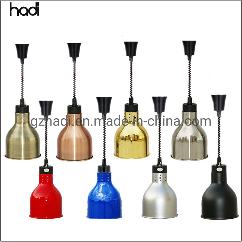 Luxurious Light Dinner Ware Catering Warm up Light Cheap Buffet Lamp Colorful Telescopic Hanging Heat Lamp Restaurant for Sale