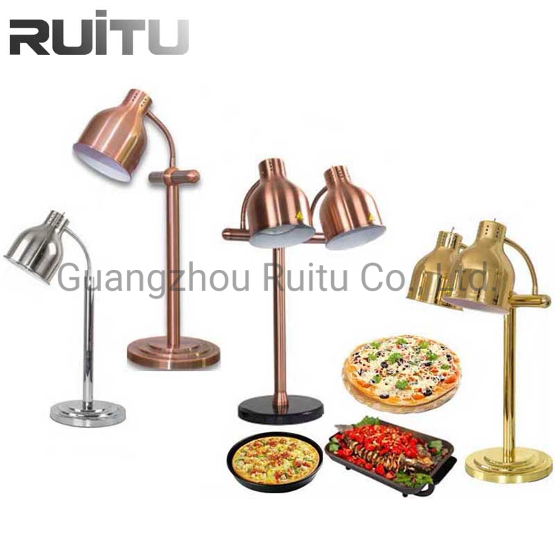 Talheres Metal Stainless Steel Food Warmer Carving Station Rechaud Kitchen Dining Hotel Restaurant Steak Dinnerware Sets Electric Catering Buffet Infrared Lamp