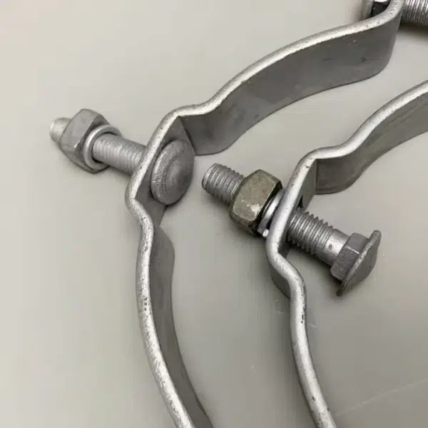 Adjustable Bracket Pole Clamp Pole Steel Bracket Hoop Clamp Band Heavy Light Duty Clamp Fastening Pole Best