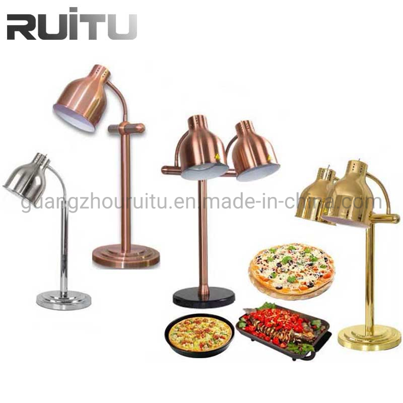 Buffet Light Product Single Head Adjustable Flexible Chandelier Ceiling Preservation Colored 250W Infrared Warmer Buffet Food Heat Warm Lamp with Stand