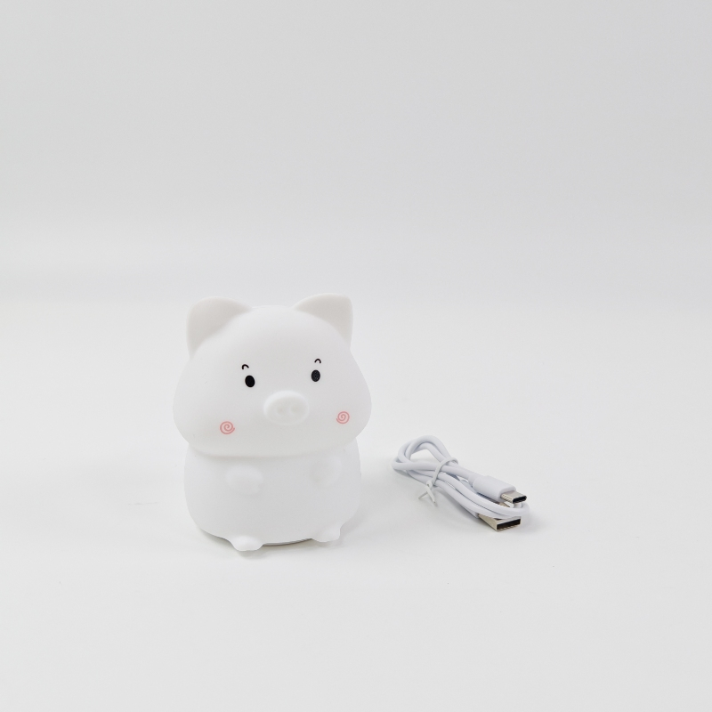 Rechargeable Kids Room Small New LED Gift Lamp Decor Silicone Night Light with Automatic Shut off Feature