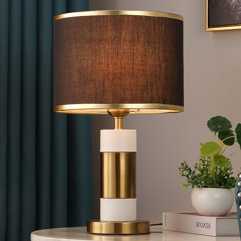 Touch Control Cheap Desk Lamp Gold Antique Table Light Green Glass Banker Modern LED Desk Lamp