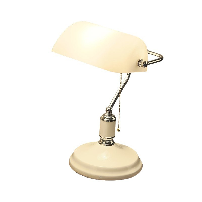 Nordic Banker Lamp Green Glass Table Lamp