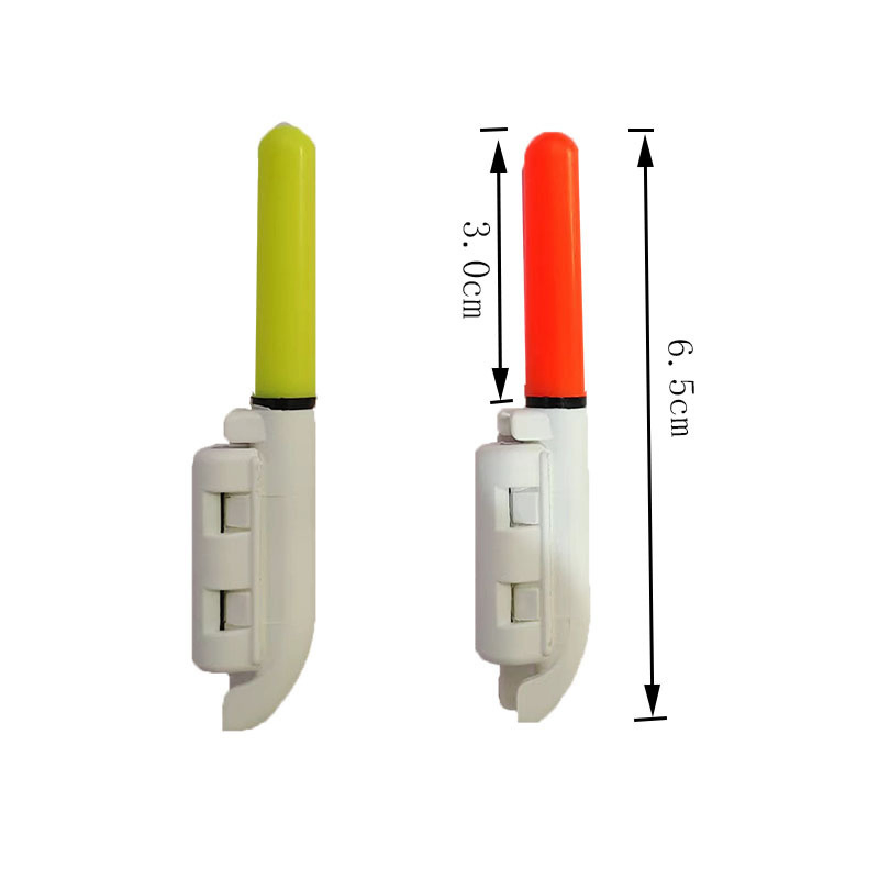 Clip-on Type Glow-in-The-Dark Night Fishing Light Used on Rod Tip to Attract Fish
