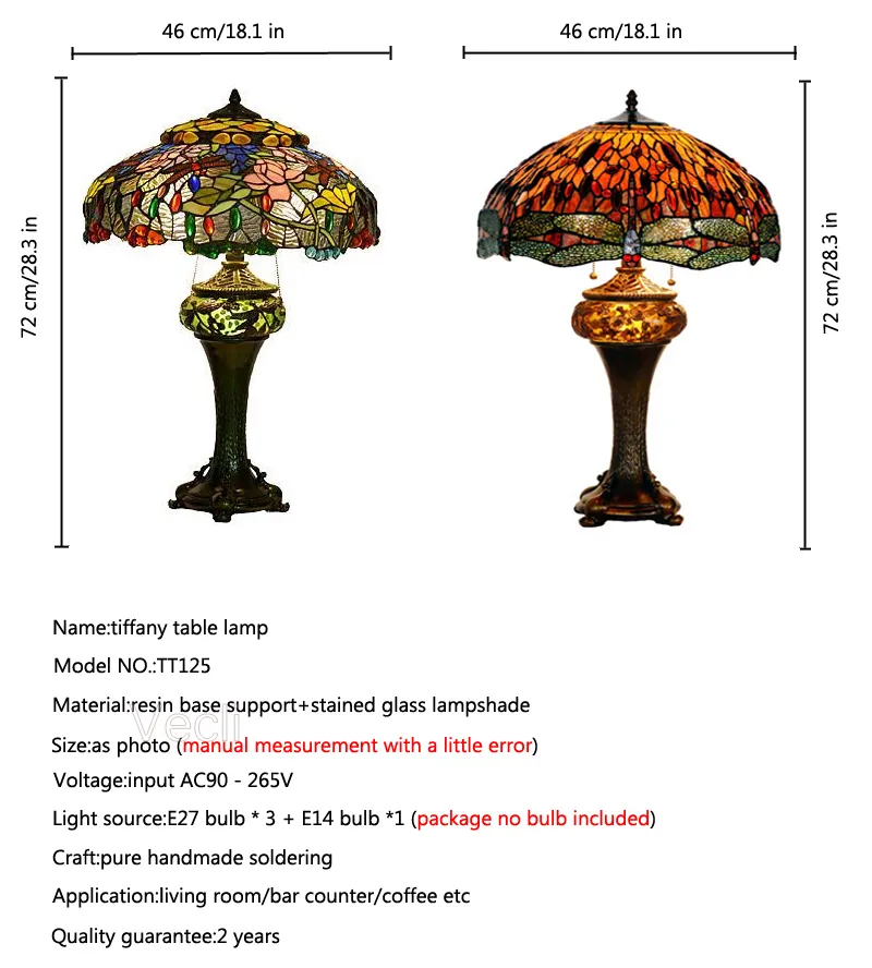 Tiffany Style Lamp Detail 7