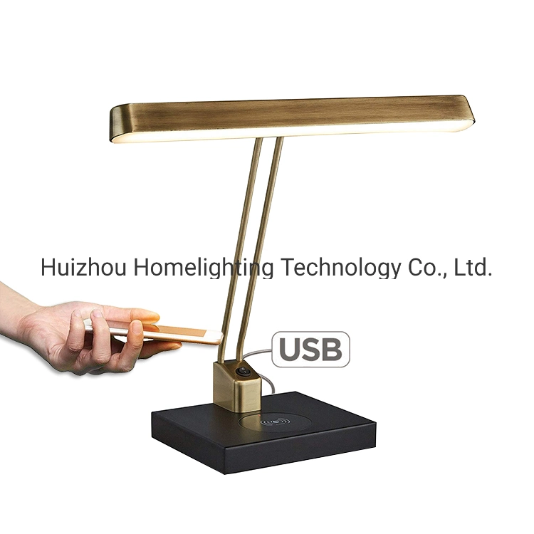 Jlt-9303 Modern Task Lamp with USB Port Wireless Charging
