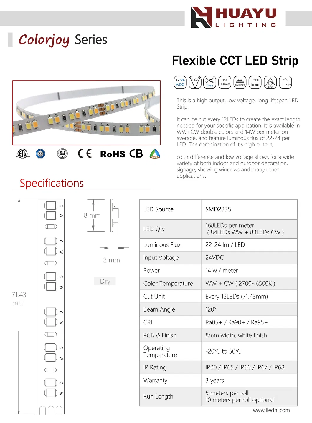 Architect Series CCT Adjustable Rope Light