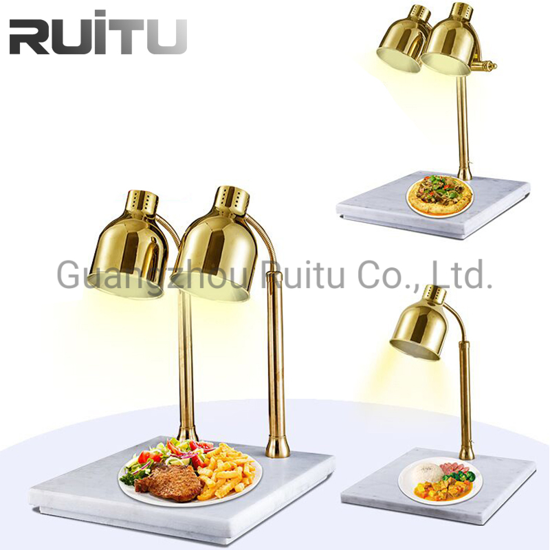 Talheres Metal Stainless Steel Food Warmer Carving Station Rechaud Kitchen Dining Hotel Restaurant Steak Dinnerware Sets Electric Catering Buffet Infrared Lamp