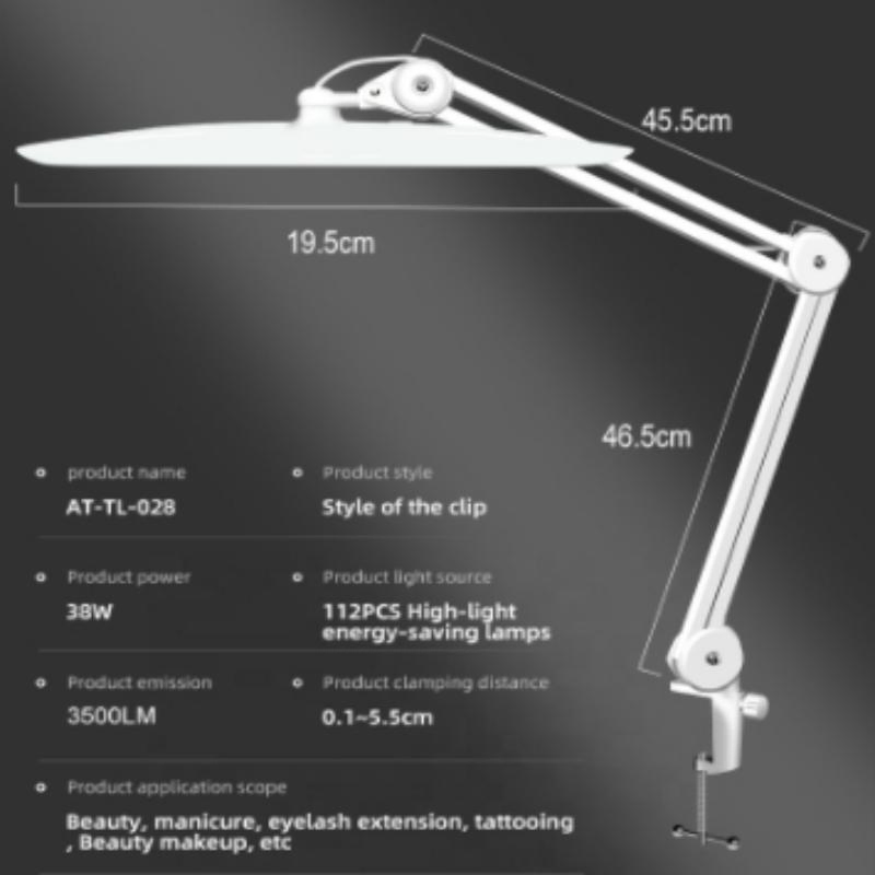 32-38W Workbench Adjustable Energy Saving LED Desk Working Lamp Beauty Tattoo Light