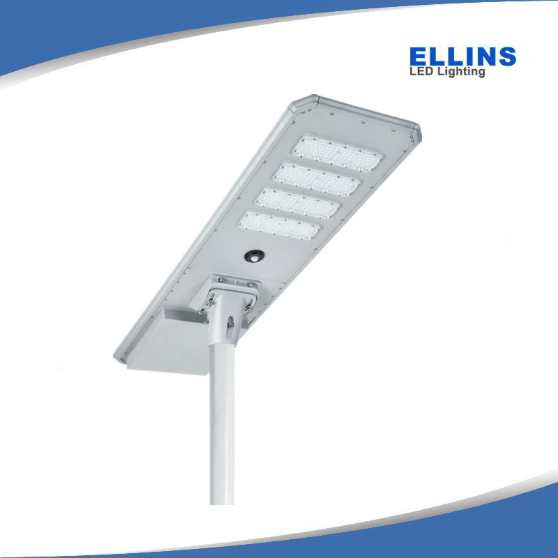 IP66 High Output All-in-One Integrated Solar LED Roadway Lamp 80W with 12.8V LiFePO4 Battery