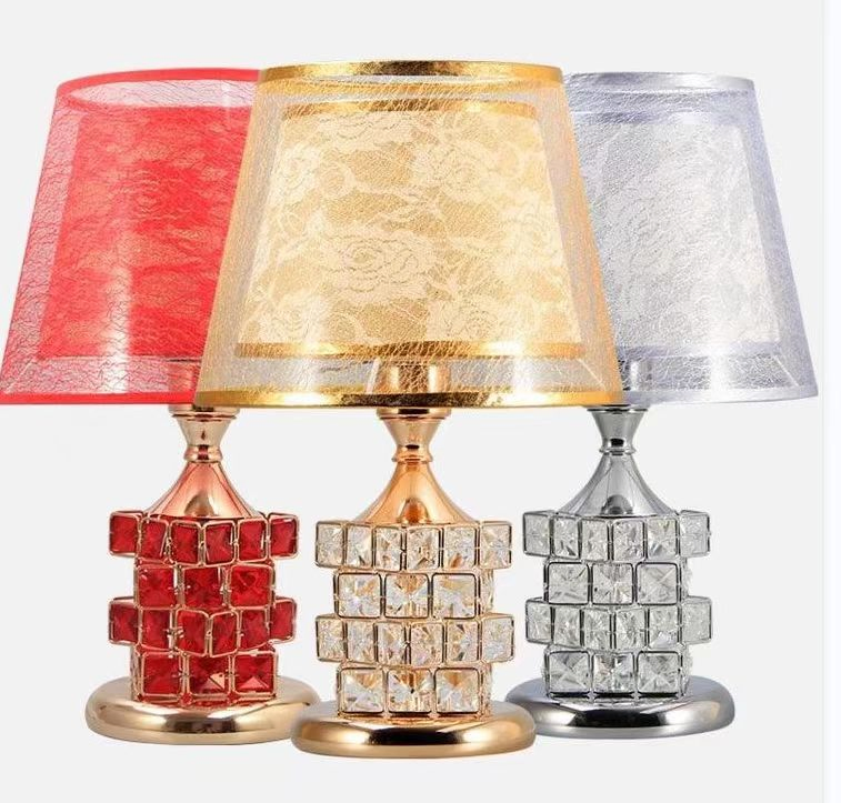 European Style Crystal Desk Lamp Table Lamp for Bedroom Bedside Lamp Crystal Lighings