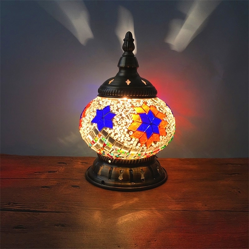 Retro Ethnic Style Bedroom Bedside Night Light Restaurant Cafe Bar Turkish Nightstand Light (WH-VTB-04)