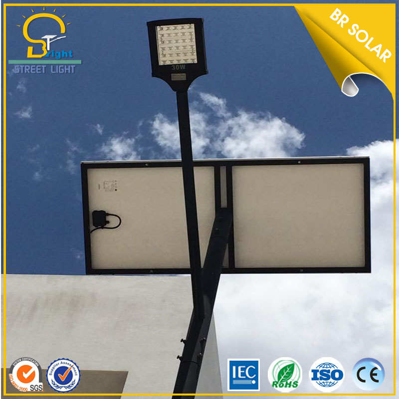 30W- 40W Iluminação Pública Solar LED com 6-7m Altura
