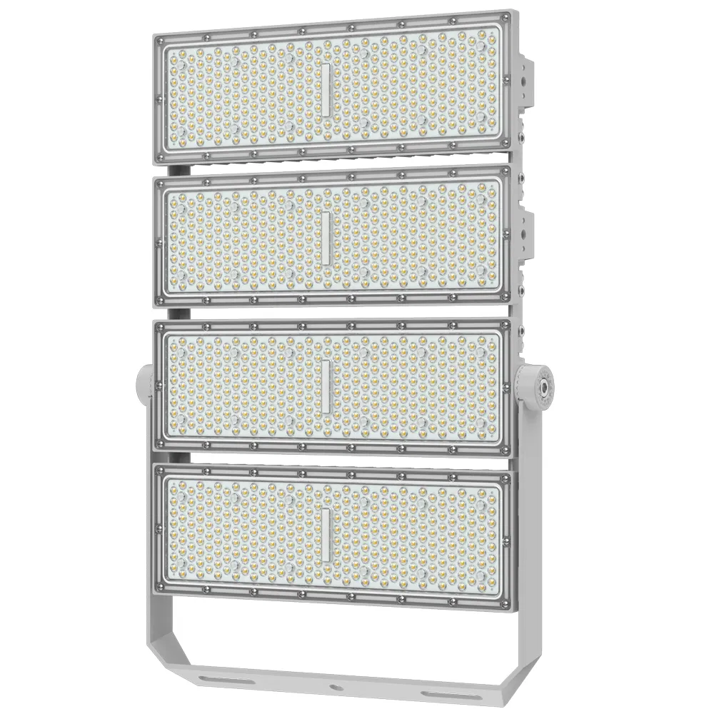 Luz de Inundação LED Projetor de Poste de Alta Mast para Iluminação de Estádio ao Ar Livre Área Pública Iluminação de Pátio de Contêiner 200W 400W 600W 800W 1000W