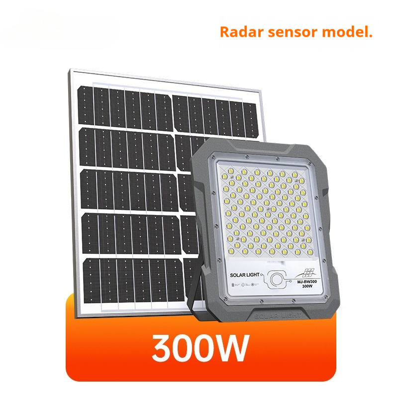 Câmera CCTV WiFi Mj-Bw300 Sensor de Movimento Luz Solar LED de Inundação para Jardim