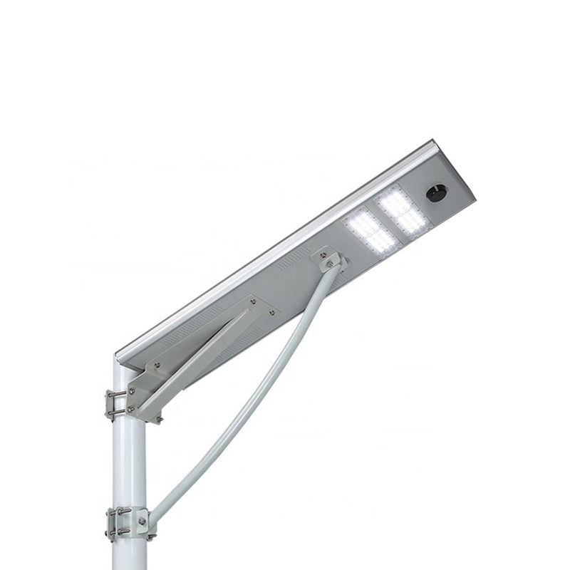 Todos em Um 60W 100W IP65 Luz de Rua Solar, Lâmpada LED Solar Comercial para Iluminação de Estradas, Parques e Áreas de Estacionamento