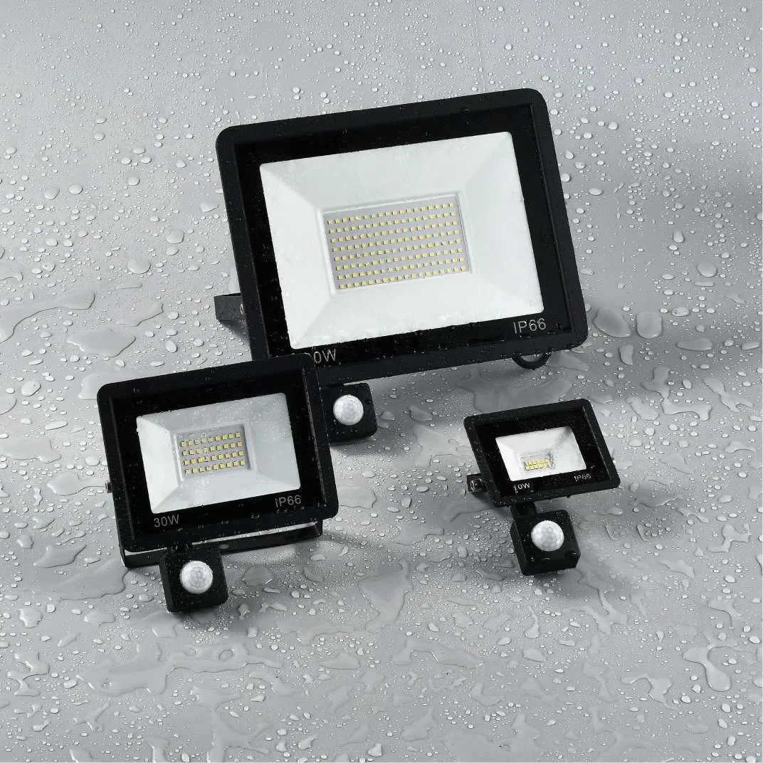 20W/30W/50W com Sensor IP65 Refletor PIR Movimento LED Holofote