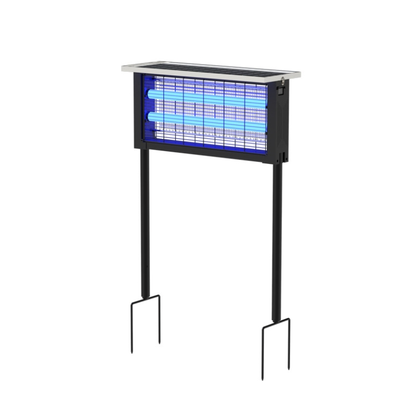 Boa Qualidade 30W Luz Zapper de Mosquito Solar Alimentada por Energia Solar para Jardim à Beira-Mar Estacionamento