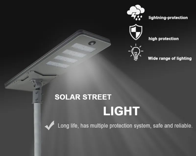 Iluminação Pública Solar Integrada 200W