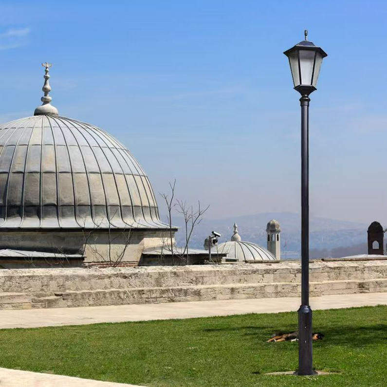 Iluminação de Rua Solar de Alto Pólo com Alturas Ajustáveis para Paisagens