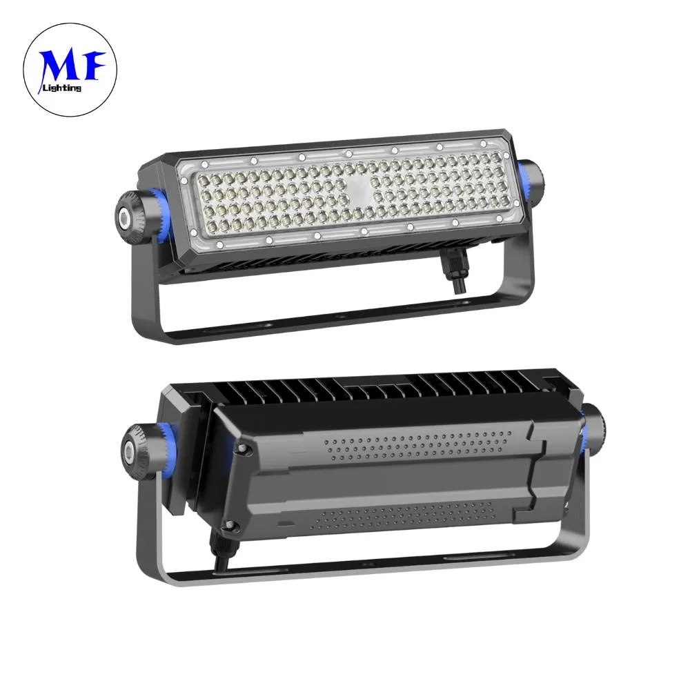 Projetores de Alta Potência 160lm/W IP66 150W 200W 300W 400W Luz de Inundação LED Ajustável para Estádio de Rua do Jardim Marinho do Túnel