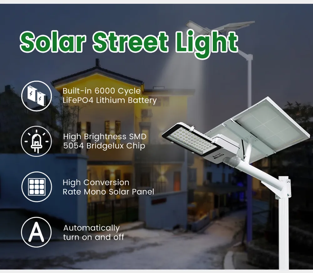 Luminária LED Solar