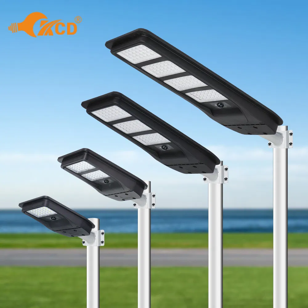 Lâmpada LED Solar Semi Integrada para Iluminação de Rua ao Ar Livre com Bateria 120W