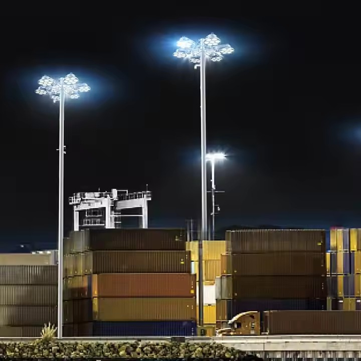 Altura Diferente 16m 18m 20m Estádio Iluminação de Campo Luz de Alta Mast LED Iluminação de Inundação Poste