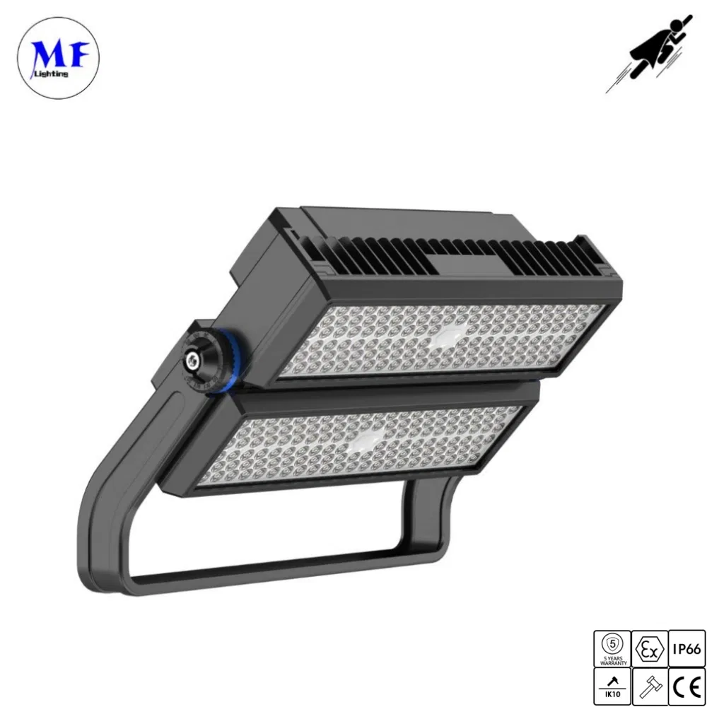 Módulo de Alta Potência 250W 500W 1000W 1250W 1500W Ik10 IP66 Luz de Inundação LED à Prova d'Água para Exterior para Esportes de Tênis Luz de Estádio para Campo de Futebol e Futebol