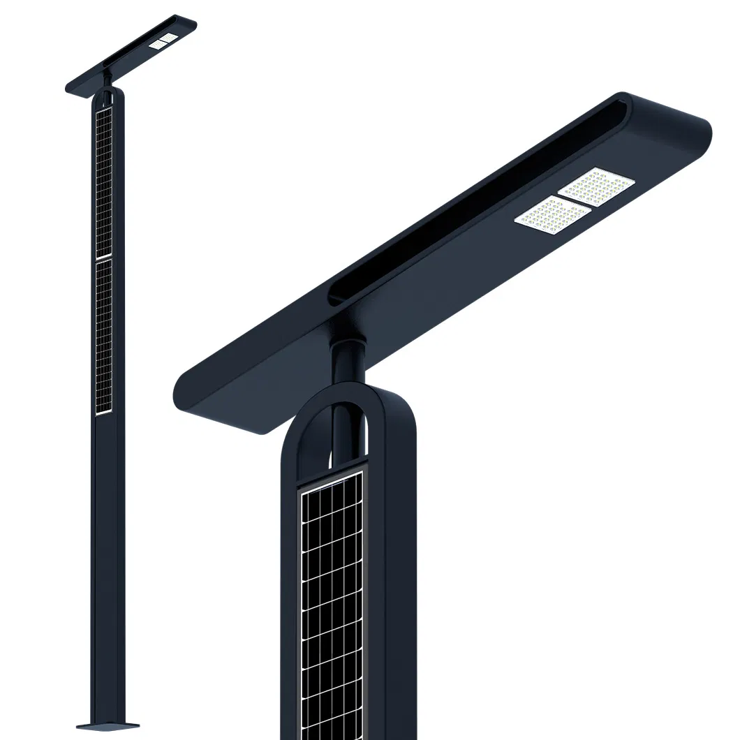 5m 4G Luz de Rua Solar IoT 45W Luz de Rua Vertical Solar Inteligente